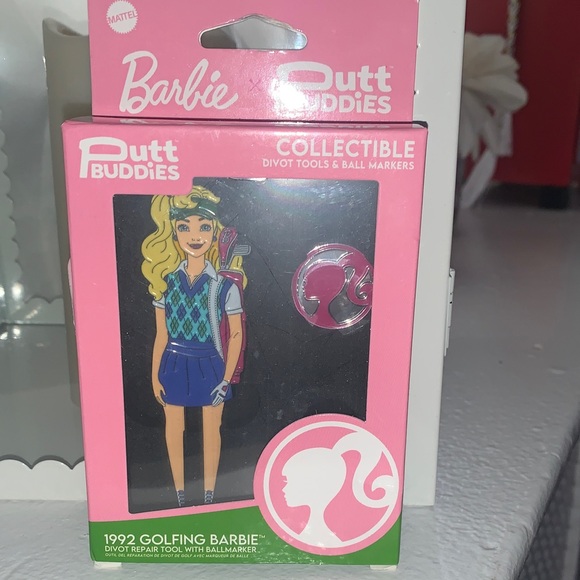 Barbie Matel Putt Buddi Other - 🆕- 1992 Golfing Barbie Collectable  By-Putt  Buddies Golf Set - Pink and Blue